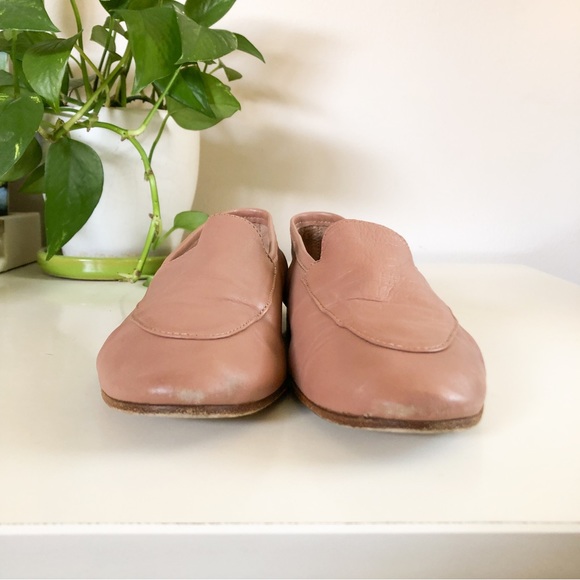 Mansur Gavriel Lambskin Round-Toe Sock Loafers - Picture 9 of 16